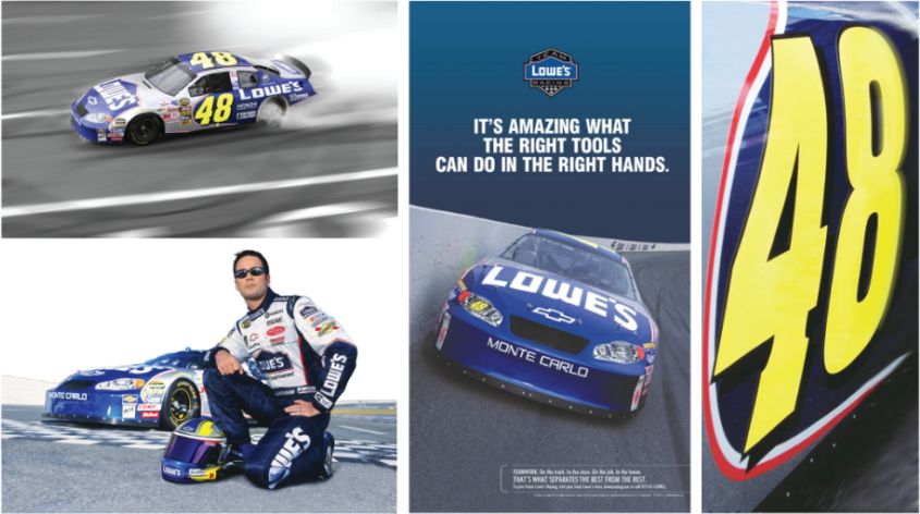 Team Lowe's Racing brand campaign